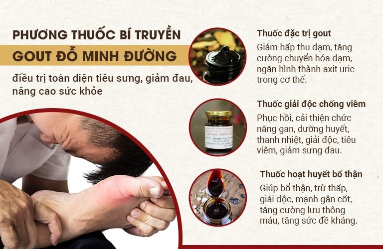 Công dụng của bài thuốc Gout Đỗ Minh